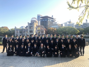 修学旅行a班2日目 広島 大阪usj 日本大学東北高等学校