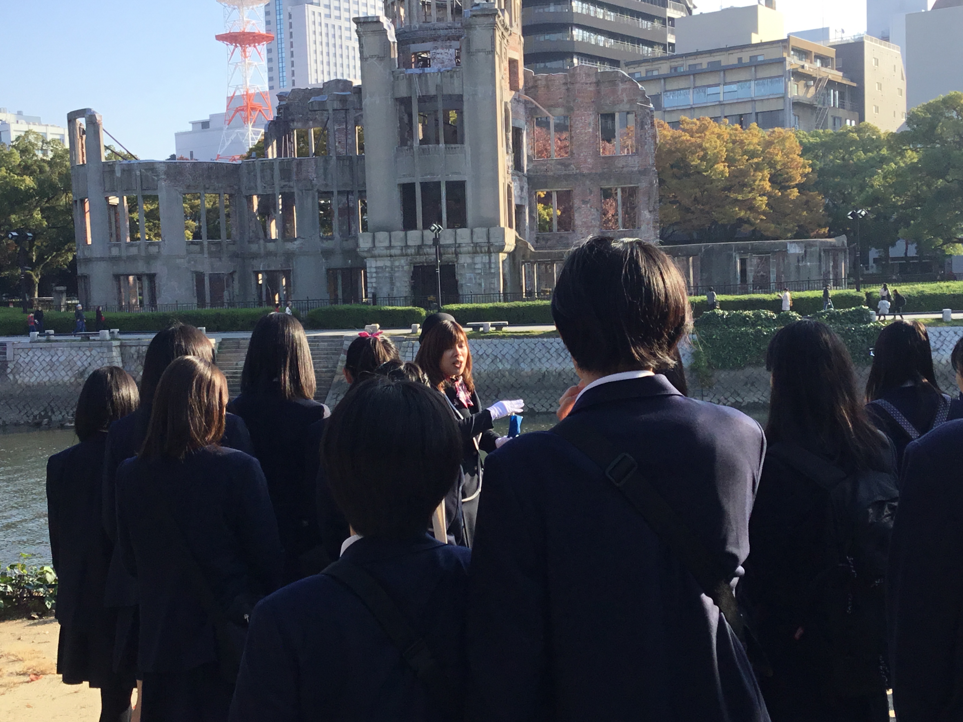 修学旅行a班 2日目 広島 大阪usj 日本大学東北高等学校